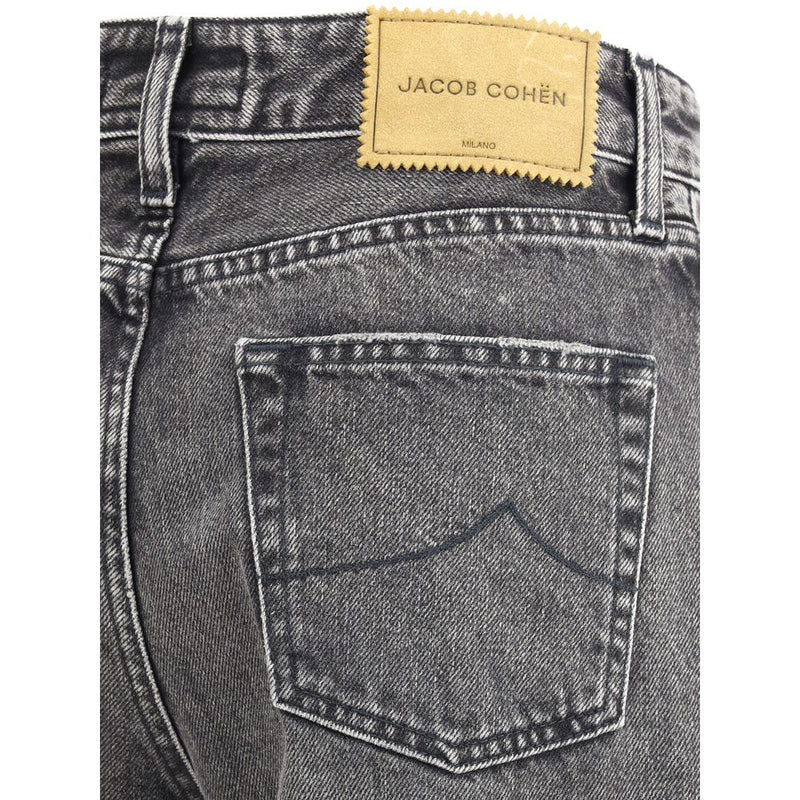 Jacob Cohen Gray Cotton Relaxed Fit Jeans for Women