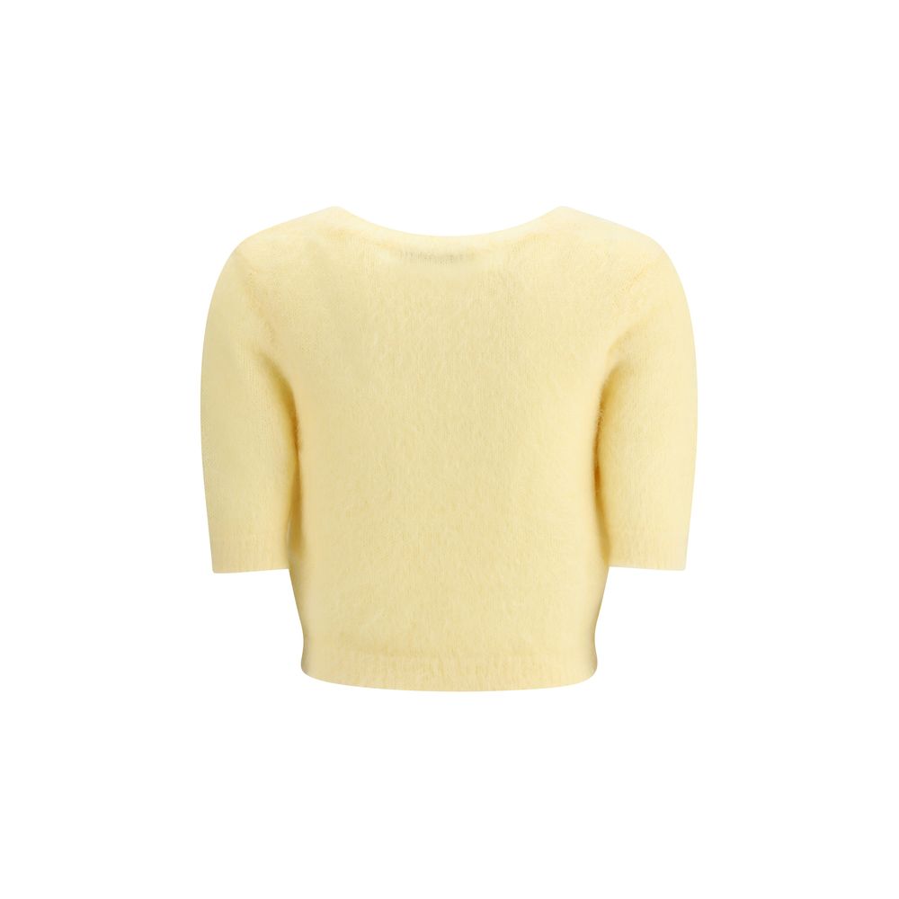 Pull en mohair à manches courtes d'Alessandra Rich