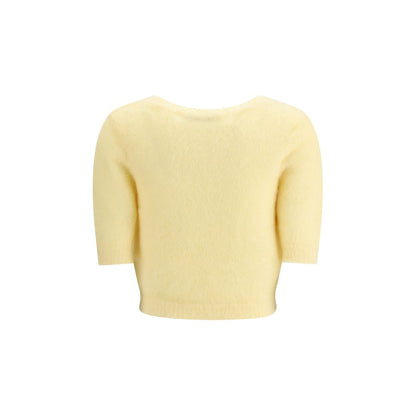 Pull en mohair à manches courtes d'Alessandra Rich