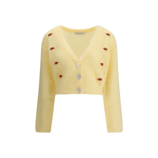 Cardigan en mohair brodé d'Alessandra Rich