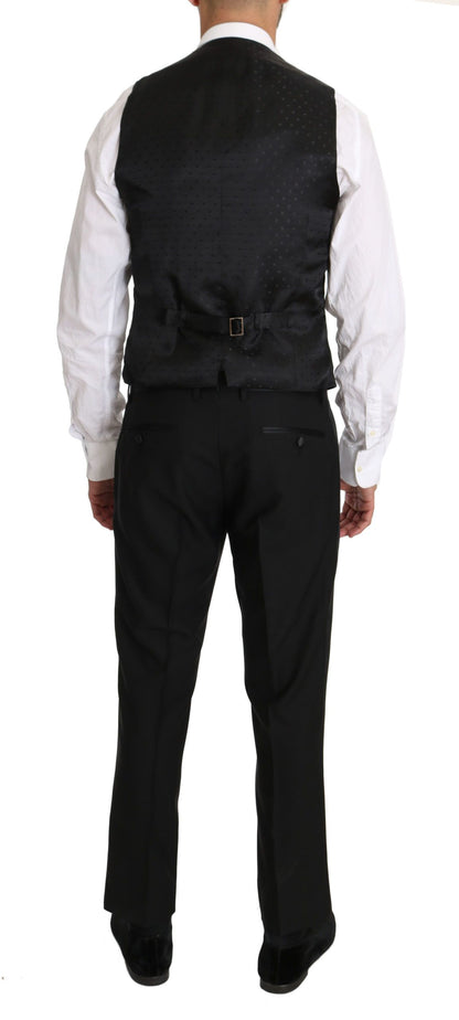 Gilet en laine noire Dolce & Gabbana