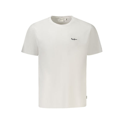 Pepe Jeans T-Shirt en Coton Bio Blanc pour Homme