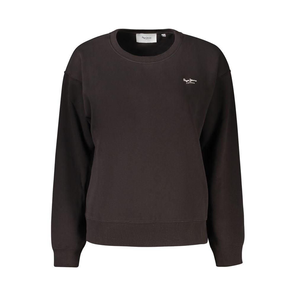 Pepe Jeans Black Cotton Women Sweater - Chic & Comfortable