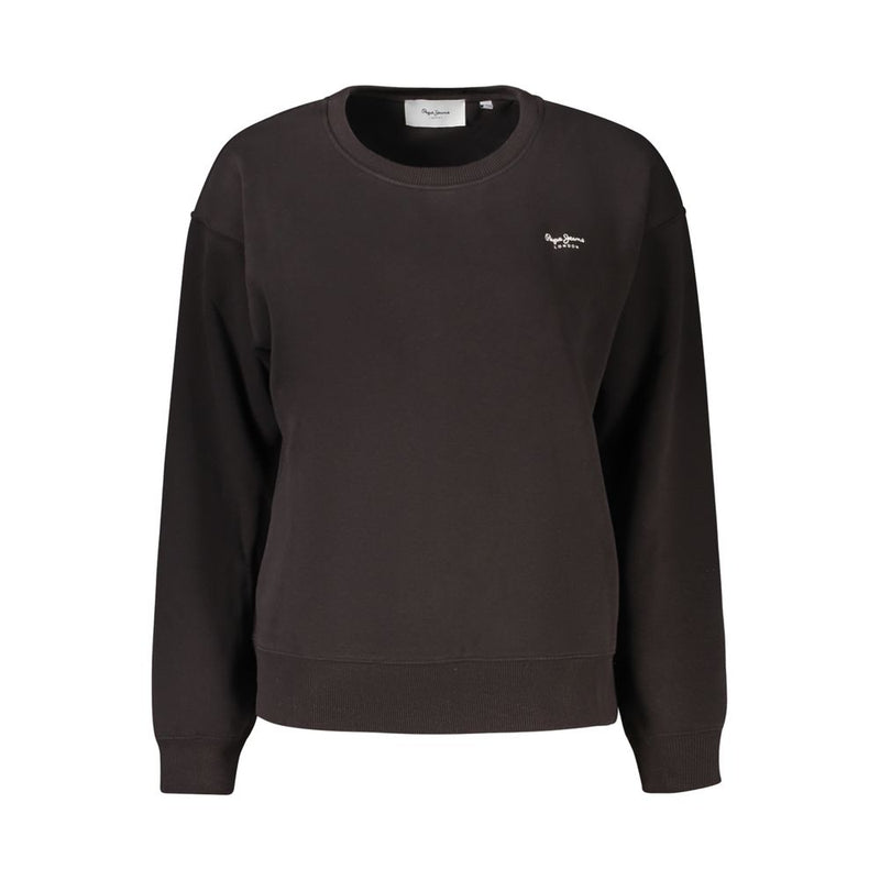 Pepe Jeans Black Cotton Women Sweater - Chic & Comfortable