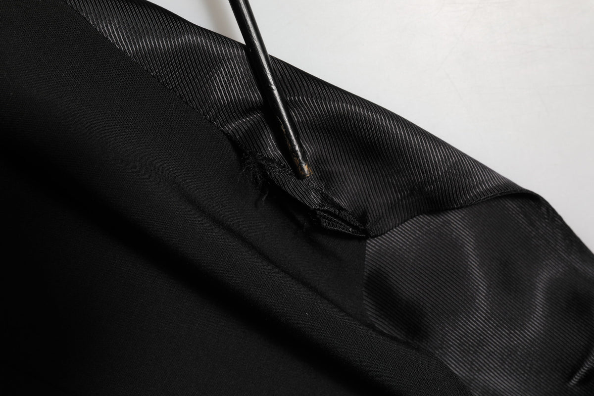 Dolce & Gabbana Black Wool Dress Formal Men's Waistcoat Vest