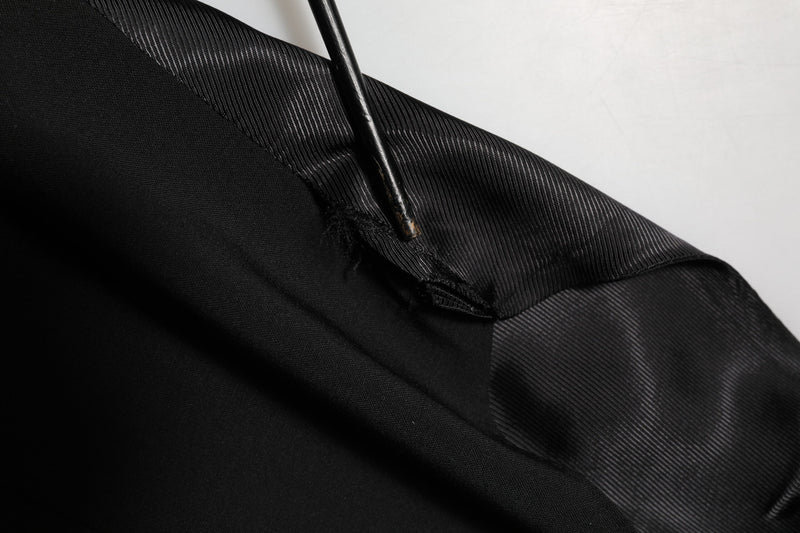 Dolce & Gabbana Black Wool Dress Waistcoat for Men