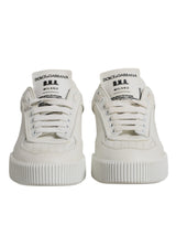 Dolce & Gabbana White Miami Leather Low Top Sneakers