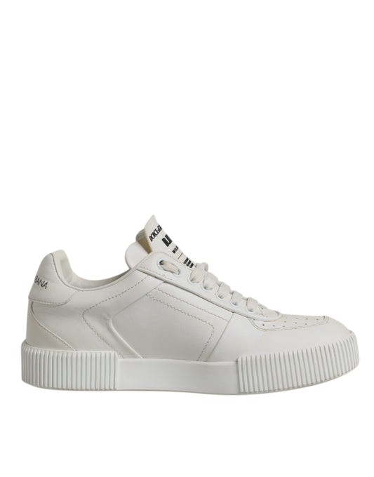 Dolce & Gabbana Witte Miami Lederen Lage Sneakers