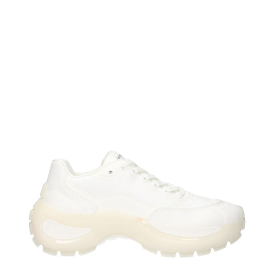 Sneakers à semelle épaisse en tissu blanc de Max Mara