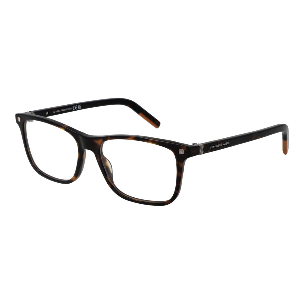 Ermenegildo Zegna Monture de Lunettes pour Hommes Marron