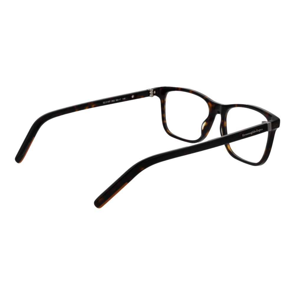 Ermenegildo Zegna Monture de Lunettes pour Hommes Marron