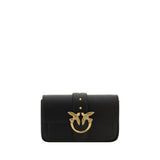 PINKO Love One Shoulder Bag - Elegant Calfskin Design