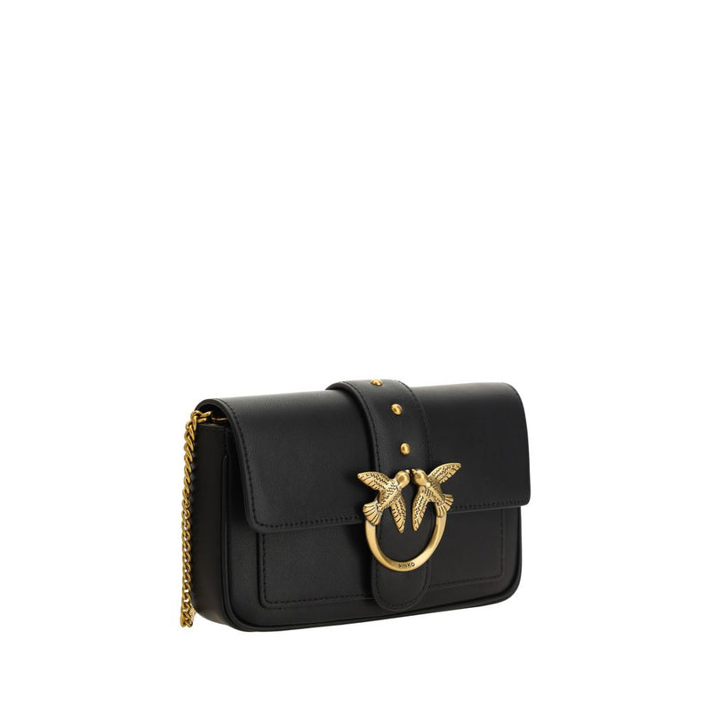 PINKO Love One Shoulder Bag - Élégant Design en Cuir de Veau