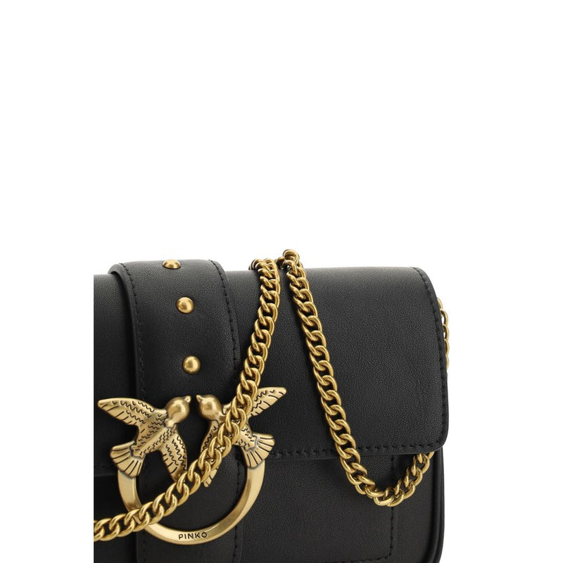 PINKO Love One Shoulder Bag - Élégant Design en Cuir de Veau