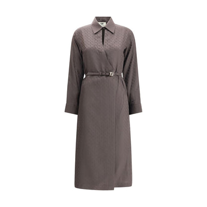 Fendi FF jurk van zijden jacquard