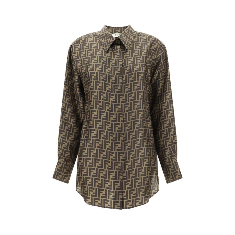 Fendi Twill Shirt - Iconic Silk Design