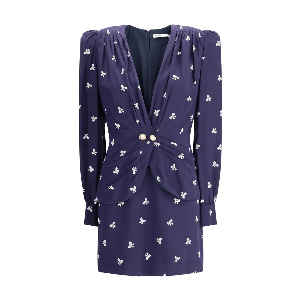 Robe courte à motifs nœuds de Alessandra Rich