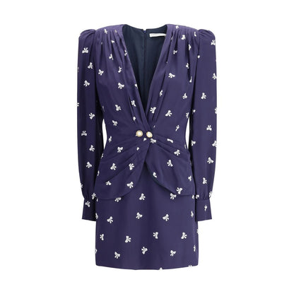Robe courte à motifs nœuds de Alessandra Rich