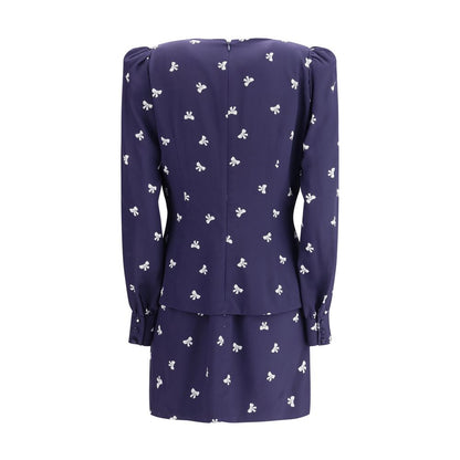 Robe courte à motifs nœuds de Alessandra Rich