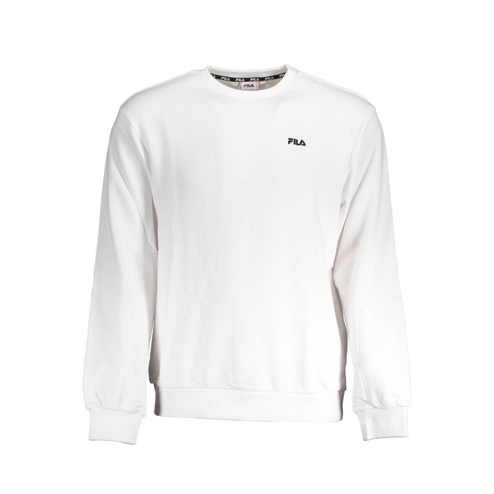 Fila White Cotton Men Sweater - Stylish & Comfortable