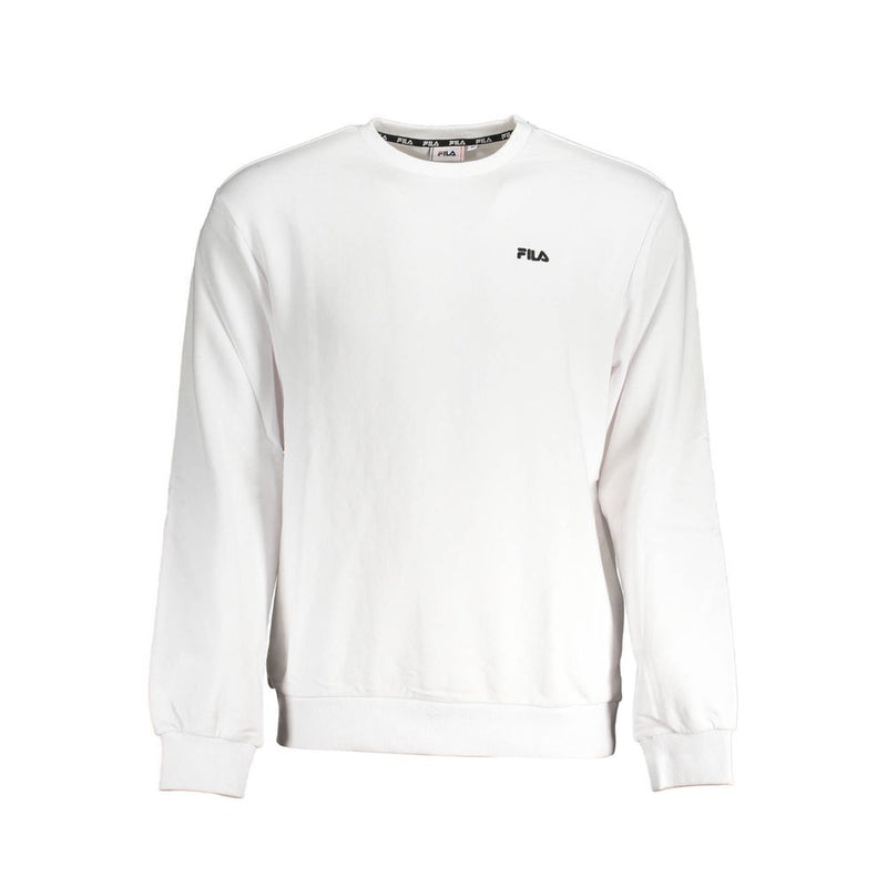 Fila White Cotton Men Sweater - Stylish & Comfortable