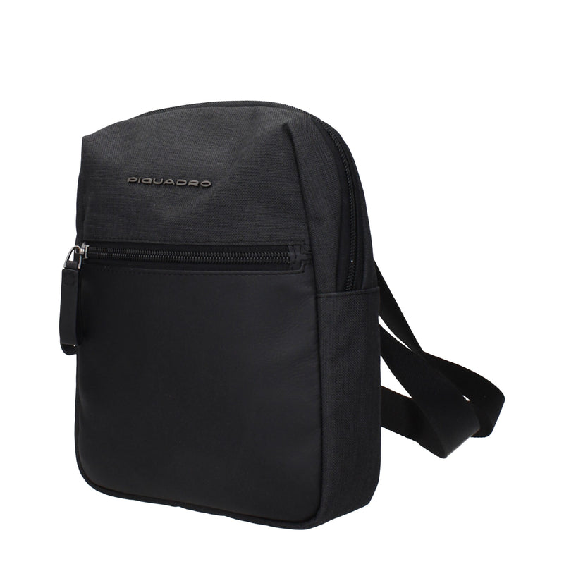 Piquadro Sac Crossbody Noir en Tissu CA4481W98N