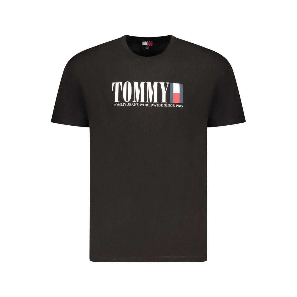T-shirt homme en coton noir Tommy Hilfiger