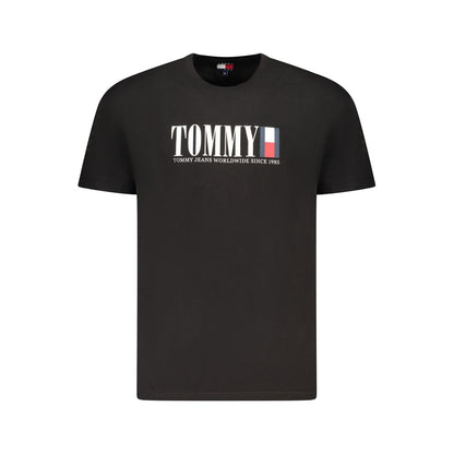 T-shirt homme en coton noir Tommy Hilfiger