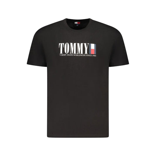 T-shirt homme en coton noir Tommy Hilfiger