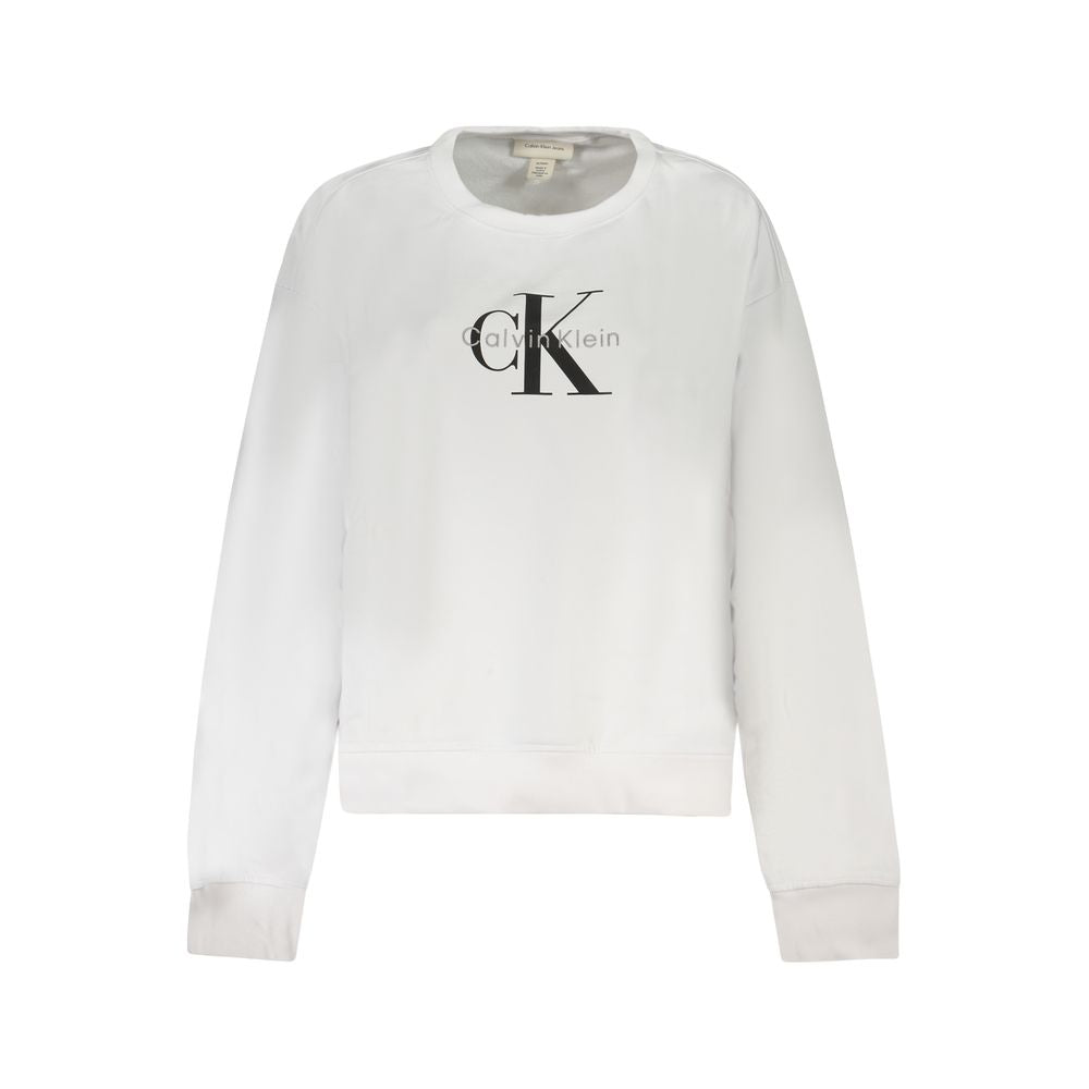 Calvin Klein White Cotton Women Sweater - Luxurious Comfort