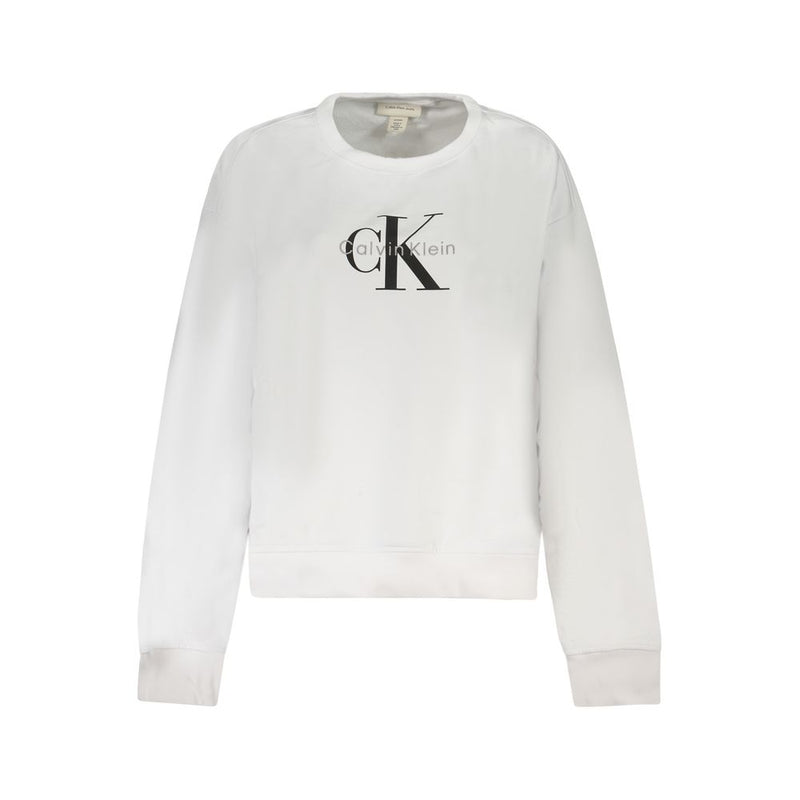 Calvin Klein White Cotton Women Sweater - Luxurious Comfort