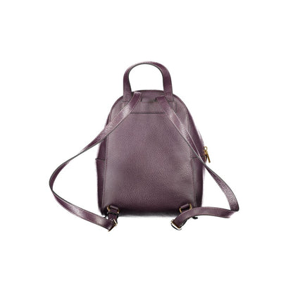 Sac à dos Coccinelle en cuir violet pour femme