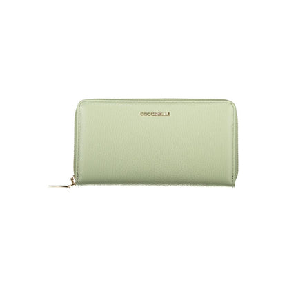 Coccinelle Groene Leren Dames Portemonnee