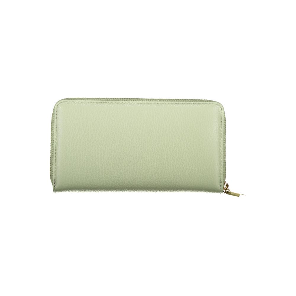 Coccinelle Groene Leren Dames Portemonnee