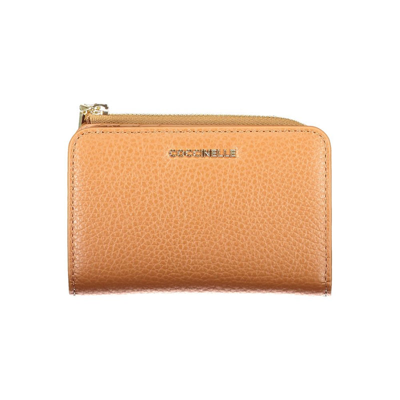Coccinelle Brown Leather Wallet - Élégance et Fonctionnalité