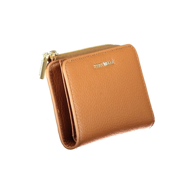 Coccinelle Brown Leather Wallet - Élégance et Fonctionnalité