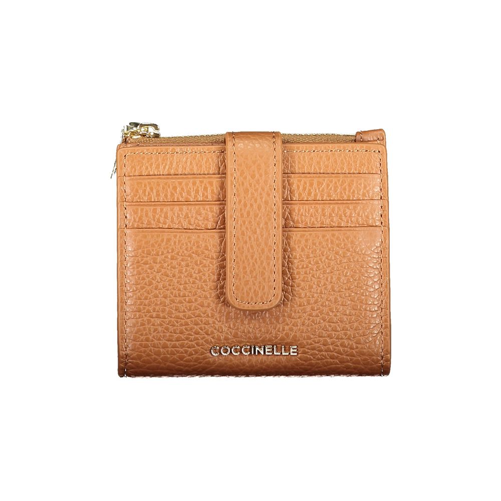 Coccinelle Brown Leather Women Wallet - Elegant & Functional