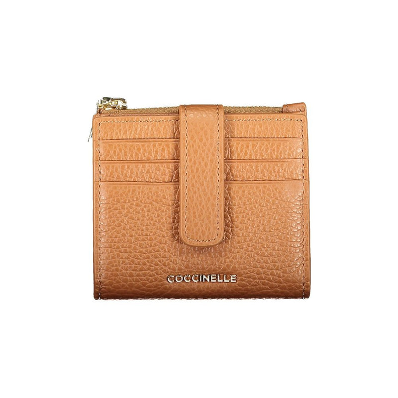 Coccinelle Brown Leather Women Wallet - Elegant & Functional