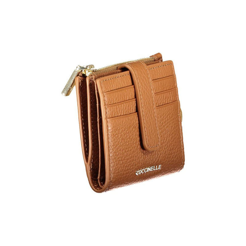 Coccinelle Brown Leather Women Wallet - Elegant & Functional