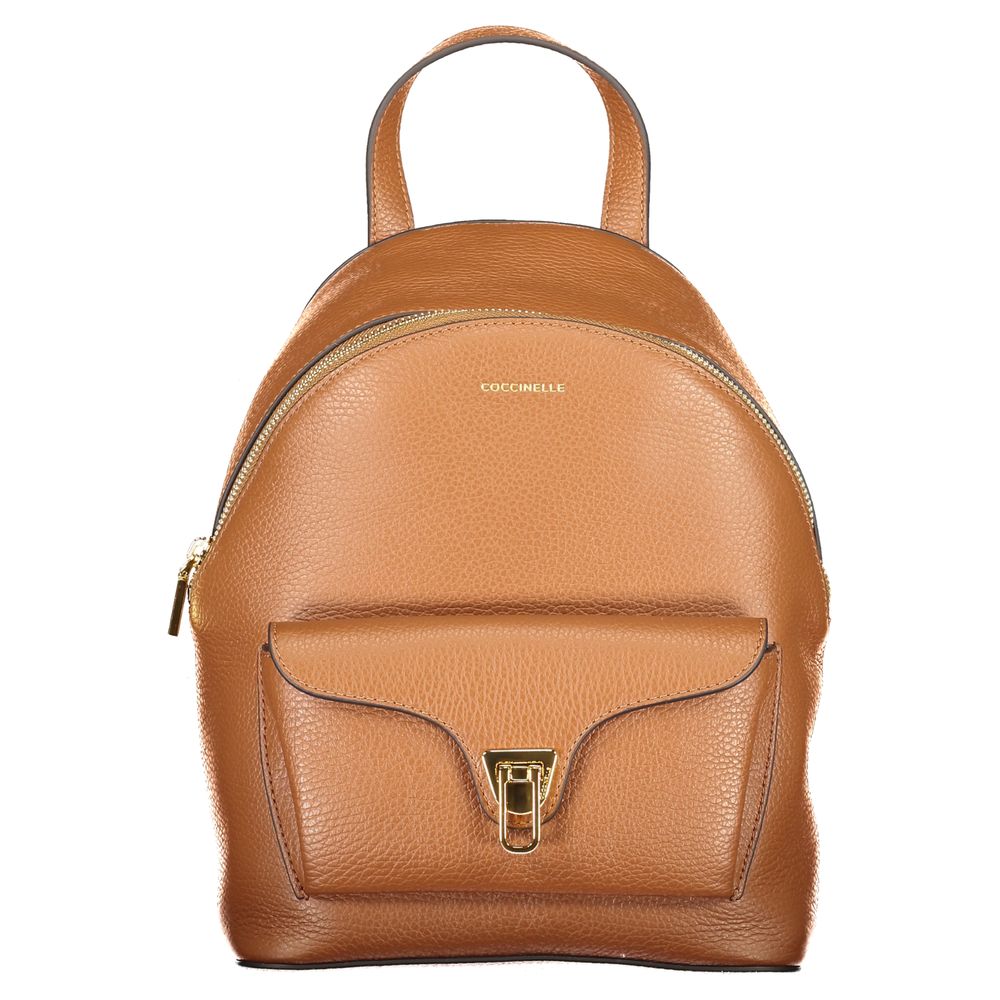 Coccinelle Beat Generation Marrone Leather Women Backpack