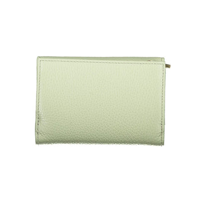 Coccinelle Groene Leren Dames Portemonnee