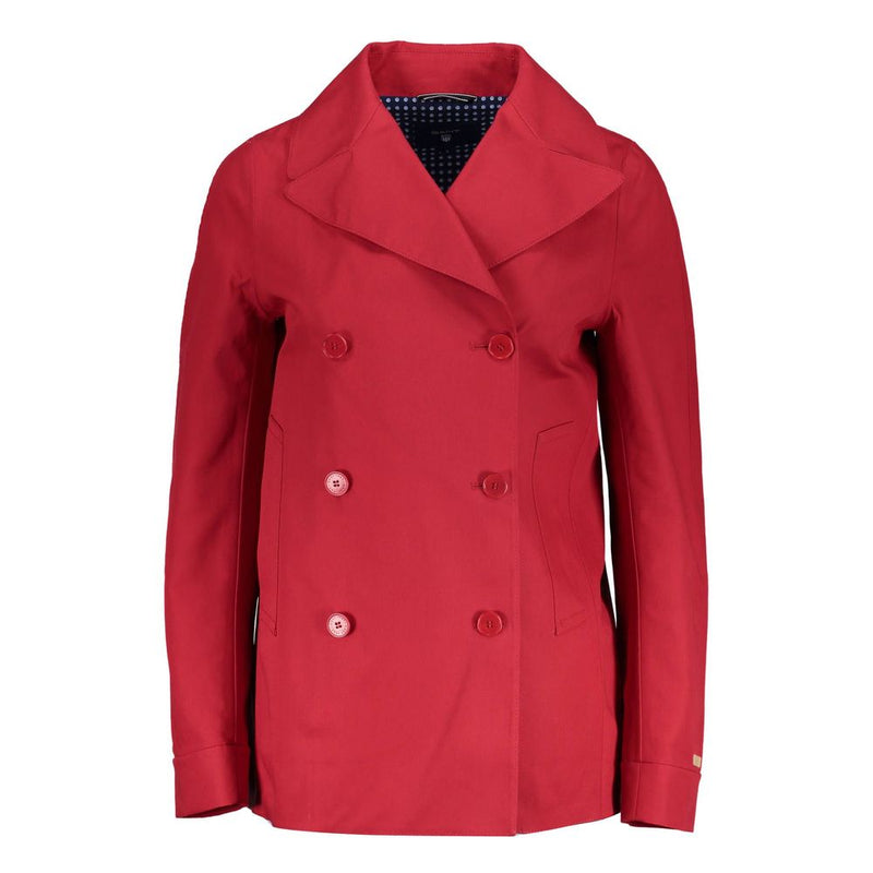 Gant Red Cotton Jacket & Coat - Élégant et Polyvalent