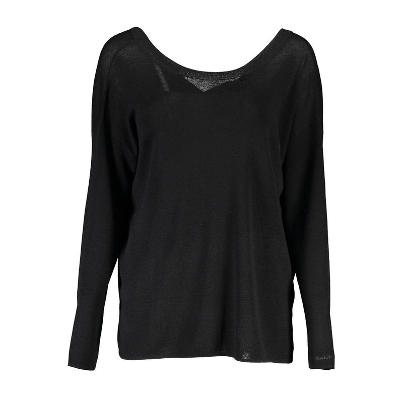 Gant Black Wool Sweater - Élégant et Confortable pour Femmes