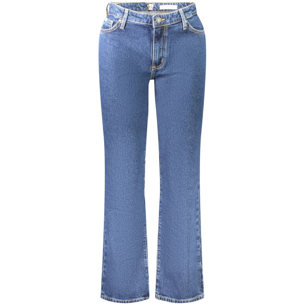 Guess Jeans G08 Mid-Rise Straight Jeans for Women - Blue