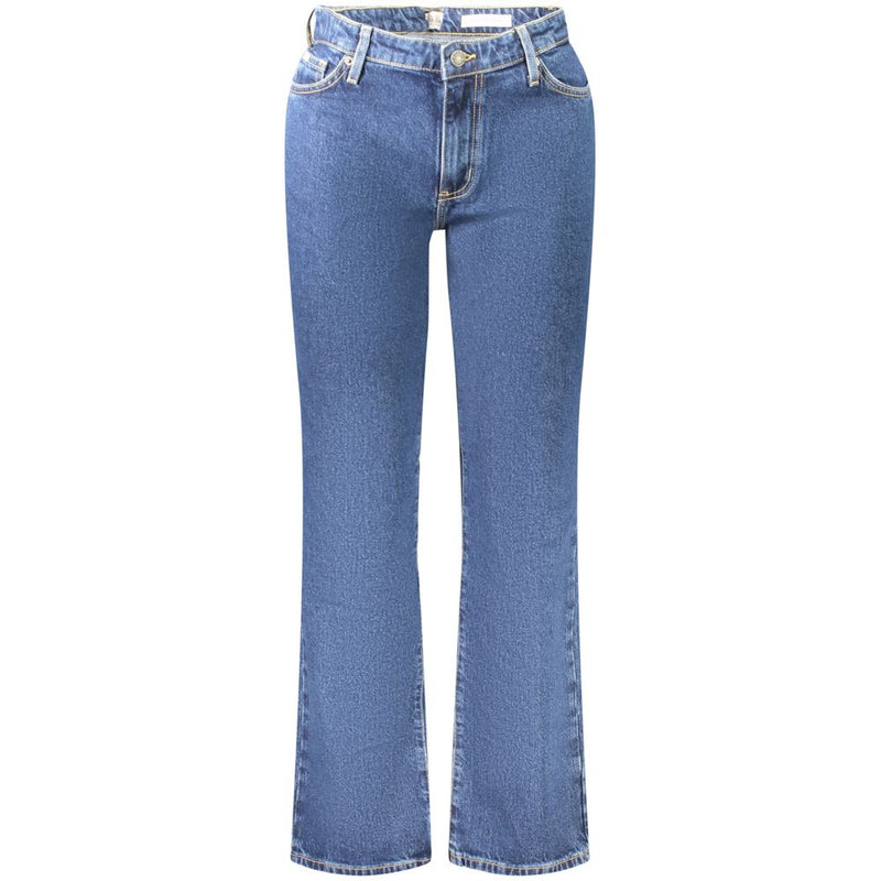 Guess Jeans G08 Jeans Femme Mi-Haut Droit - Bleu