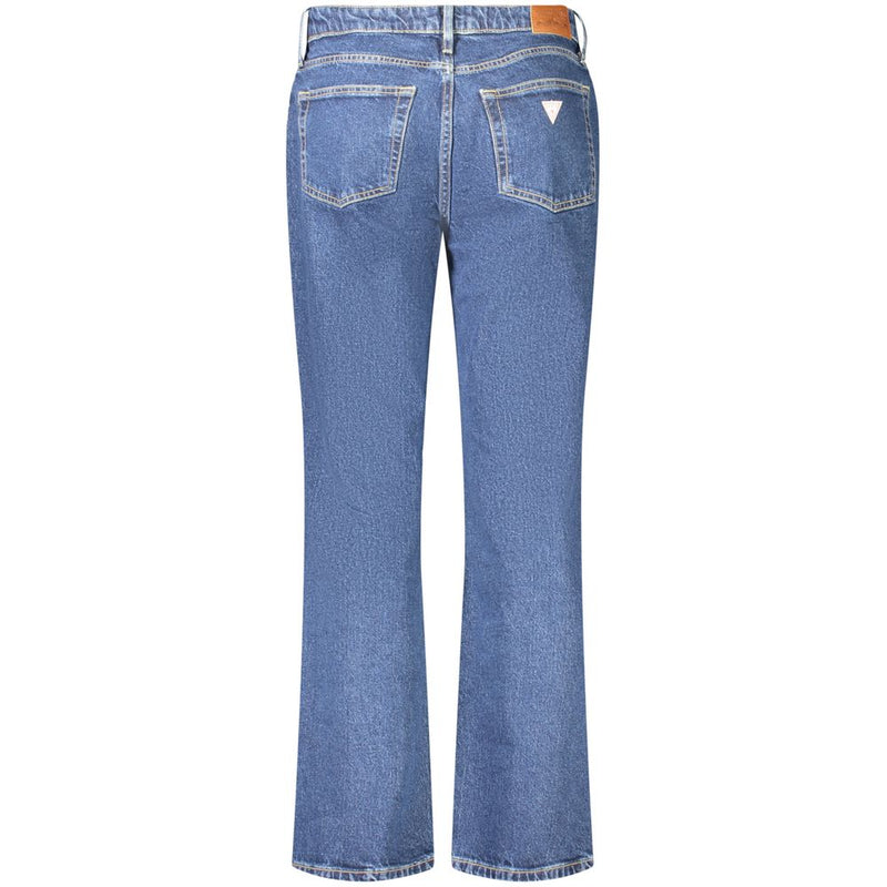 Guess Jeans G08 Jeans Femme Mi-Haut Droit - Bleu