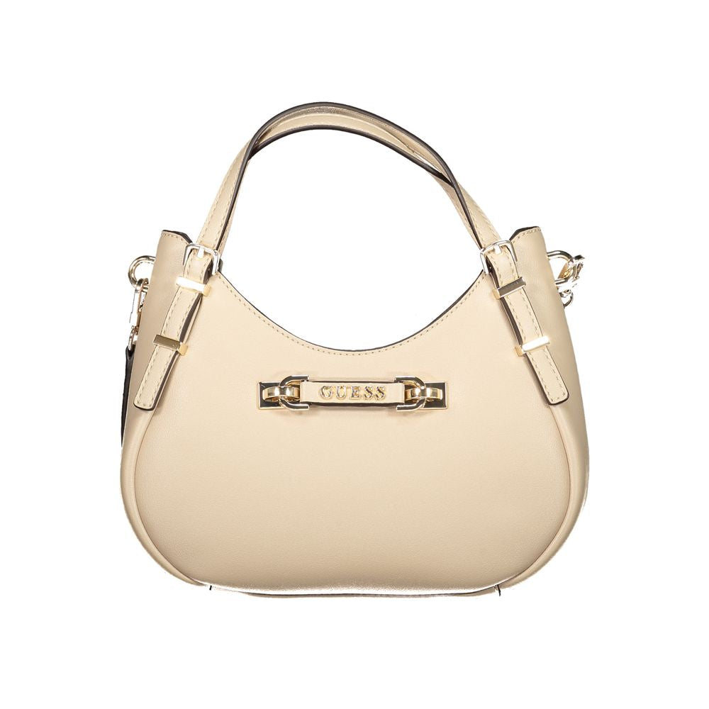 Guess Jeans Beige Lefia Handbag - Élégante et Polyvalente
