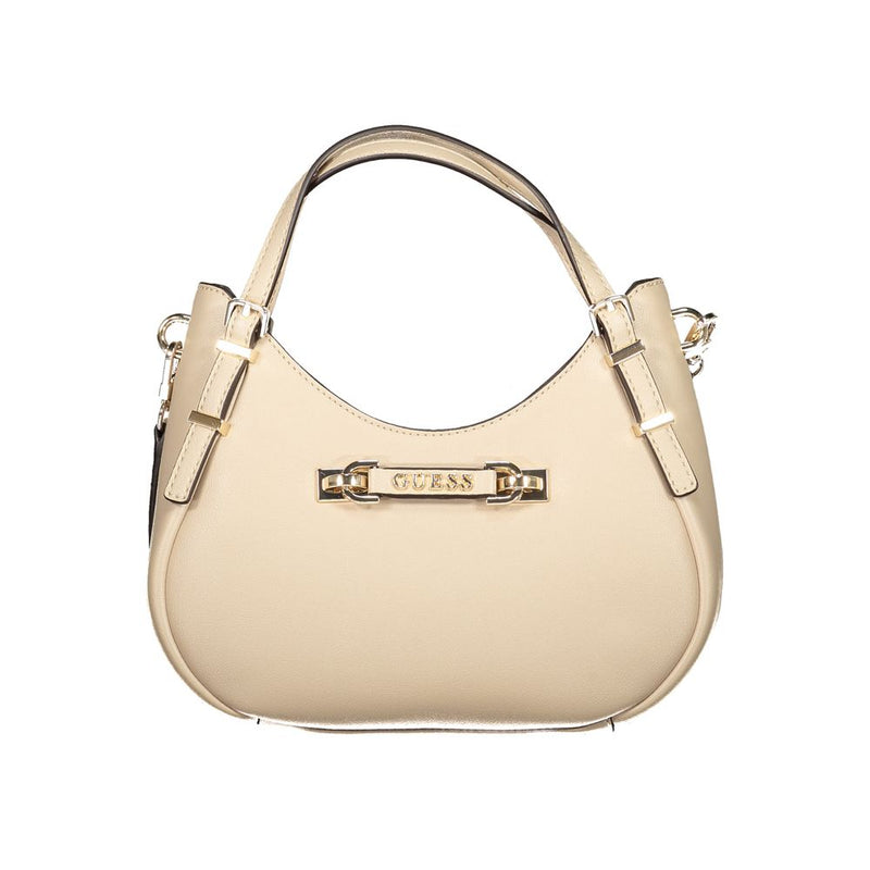 Guess Jeans Beige Lefia Handbag - Élégante et Polyvalente