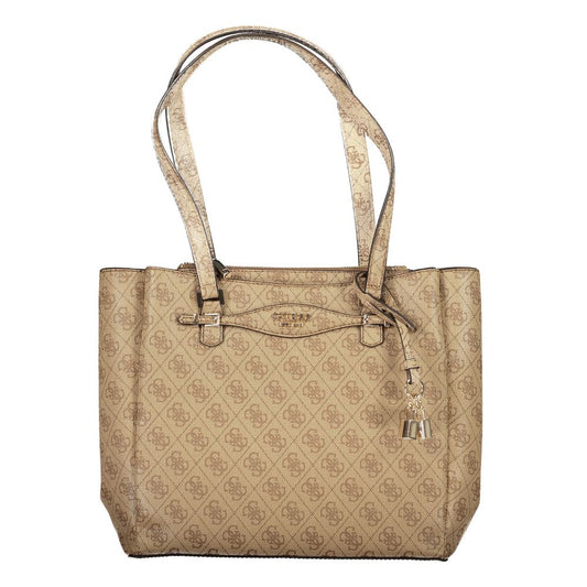 Guess Jeans Beige Polyethyleen Dames Handtas