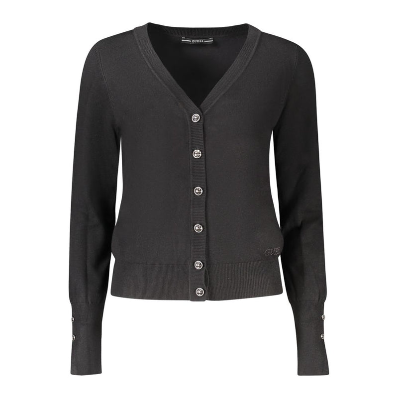 Guess Jeans Cardigan Femme Noir en Viscose